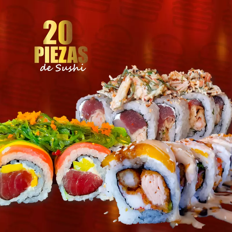 20 piezas de Sushi