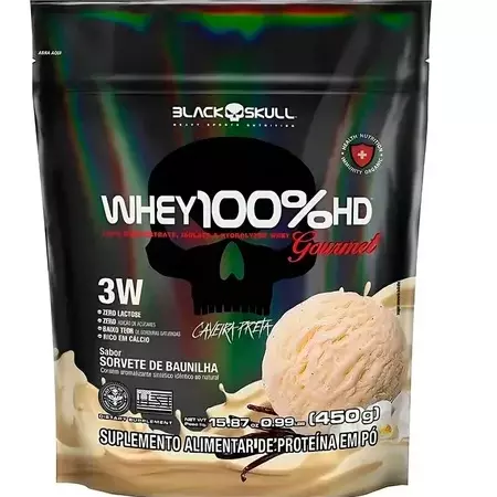 Whey 100% Black Skull Baunilha 900g