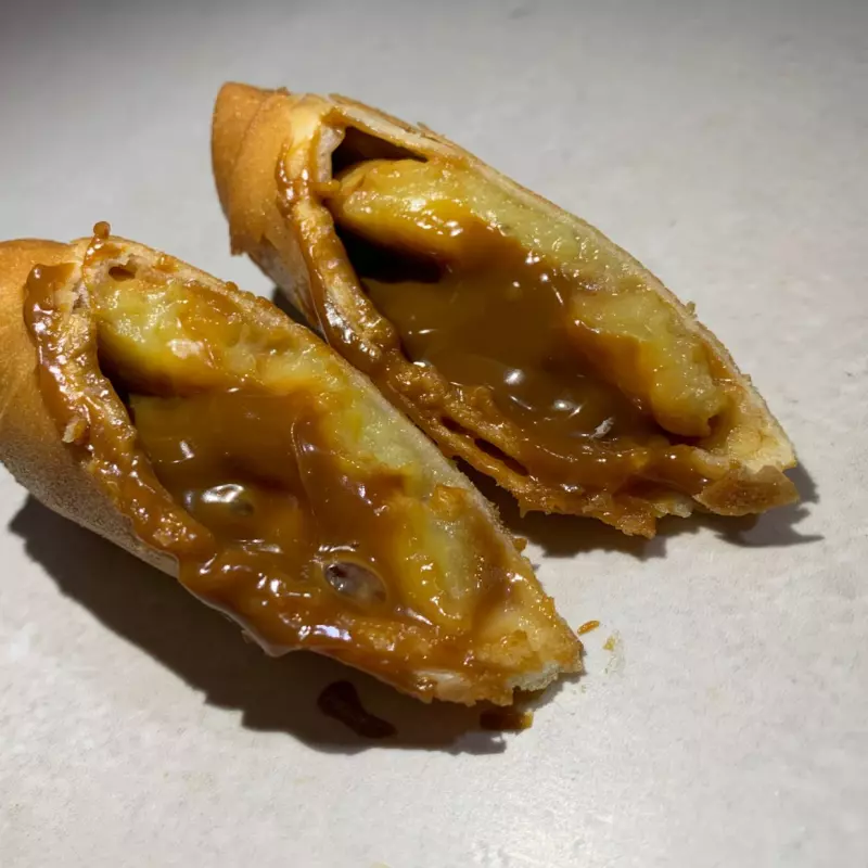 Harumaki de Banana c Doce de leite