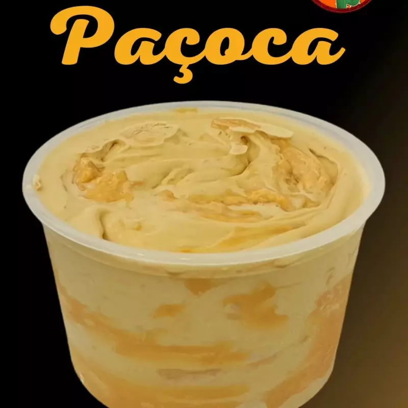 Sorvete pote 1 litro Paçoca