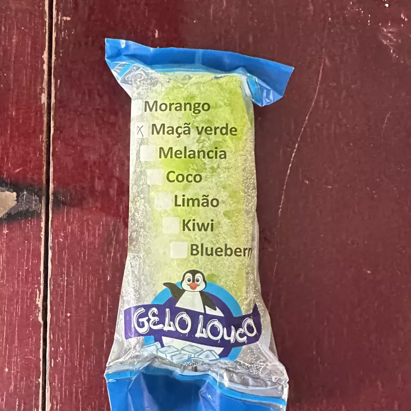Gelo de Maçã Verde ( Saquinho )