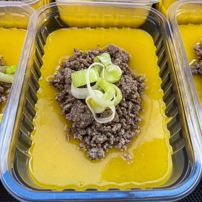 Creme de baroa com carne