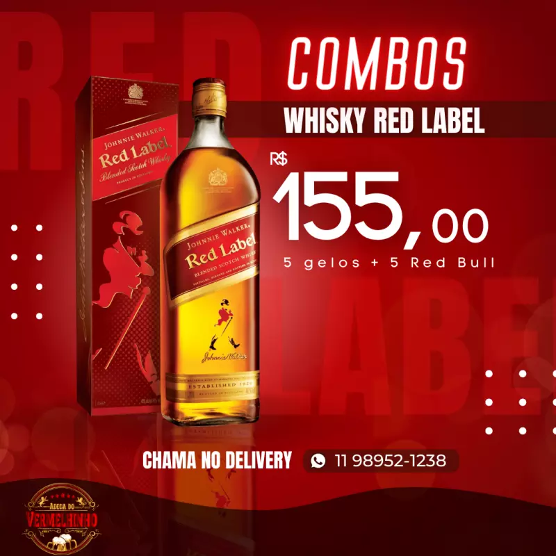 Combo de Red Label C/ 5 adicionais