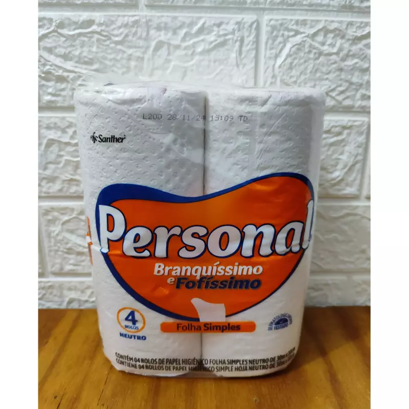 Papel higiênico folha simples person
