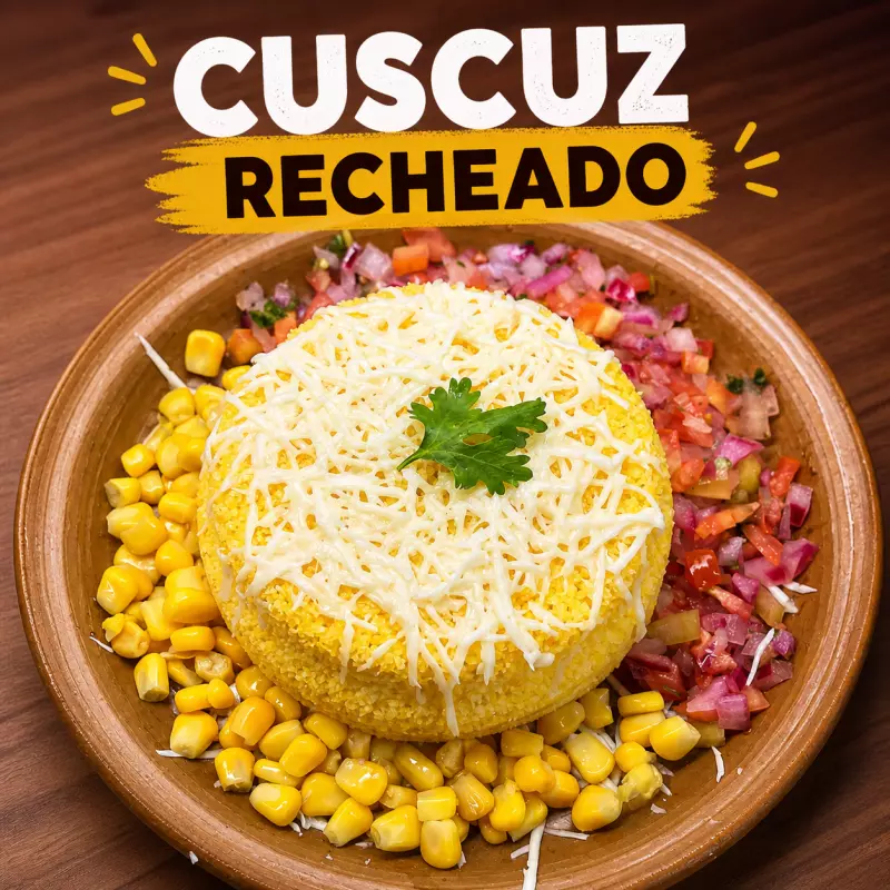 cuscuzFrango com calabresa &Catupiry