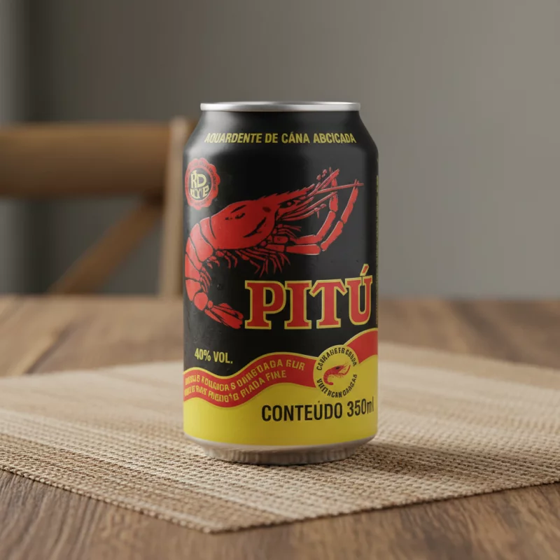 CACHAÇA PITU TRADICIONAL LATA 350ML
