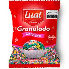 CHOC GRANULADO COLORIDO LUAL 70G