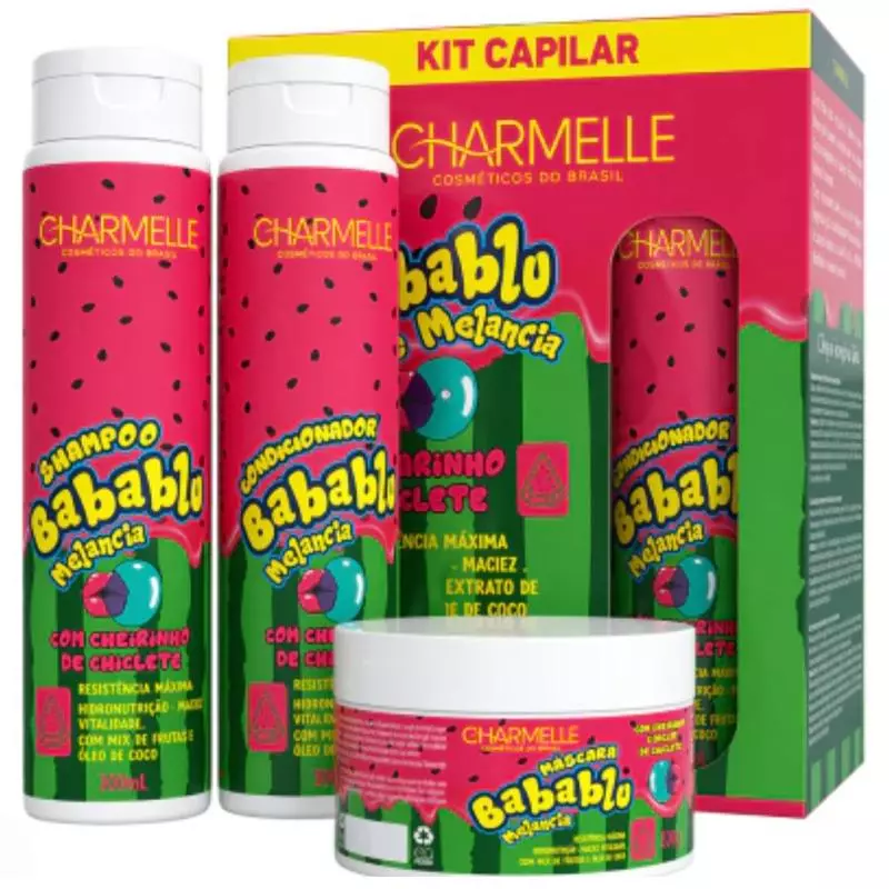 KIT BABABLU MELANCIA 3X1 CHARMELLE