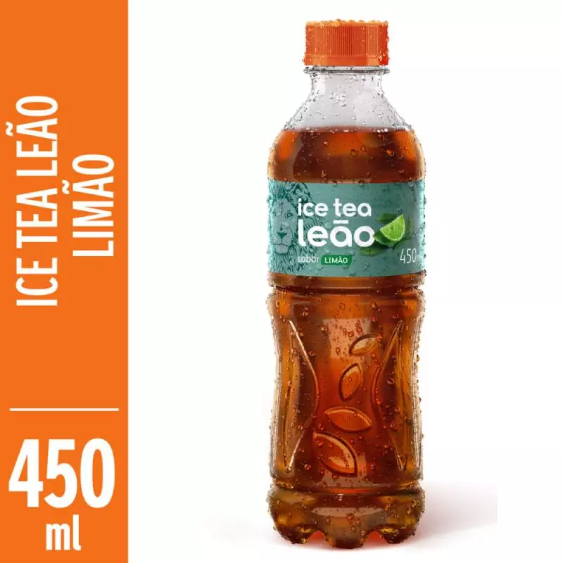 chá pronto leão ice tea limão ,Pessego 450ml