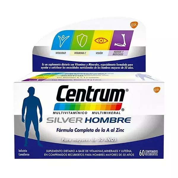 Centrum Silver Hombre +50 x 60 Comp