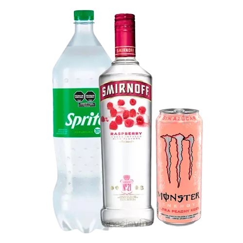 SMIRNOFF SAB + SPRITE2L  + 1 MONSTER