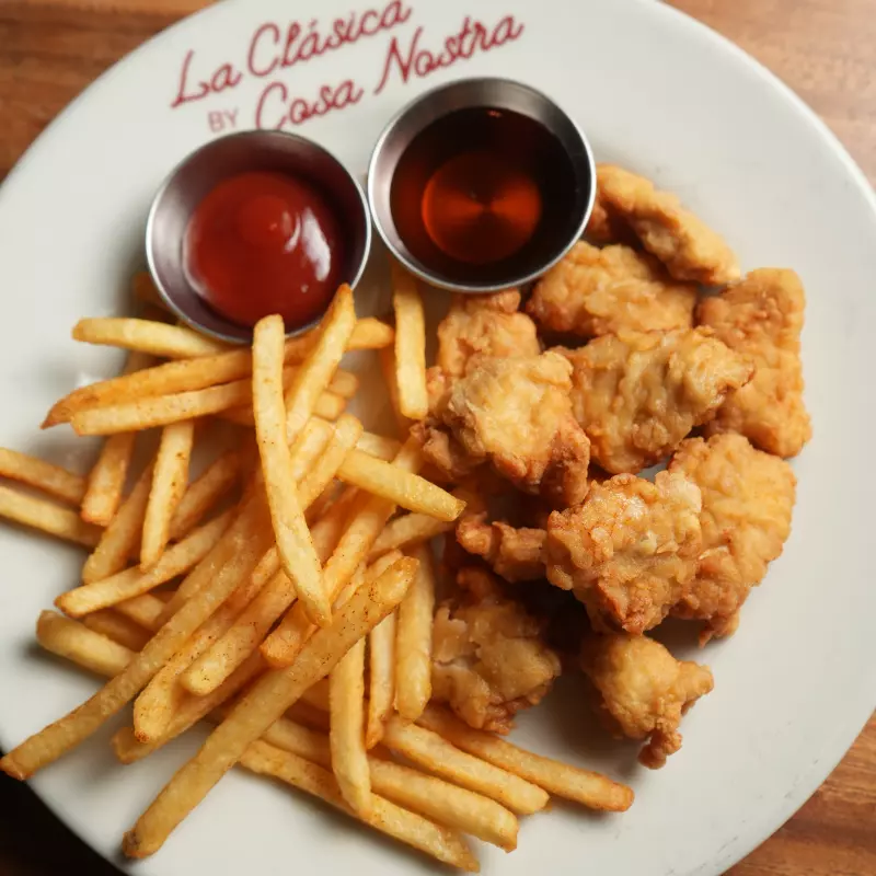 Nuggets con papas