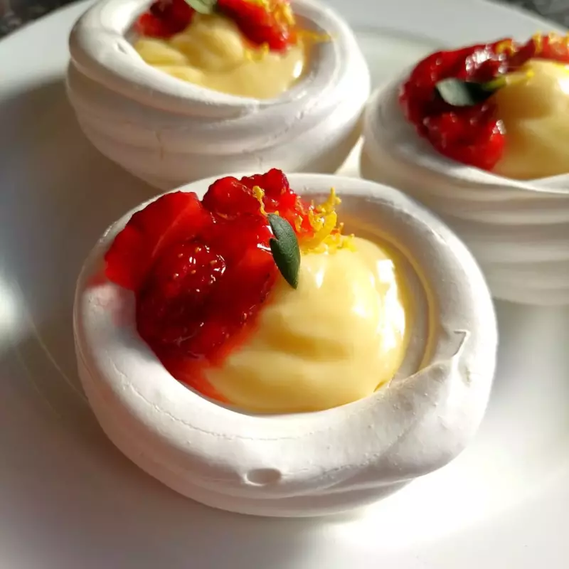 Pavlova de limón
