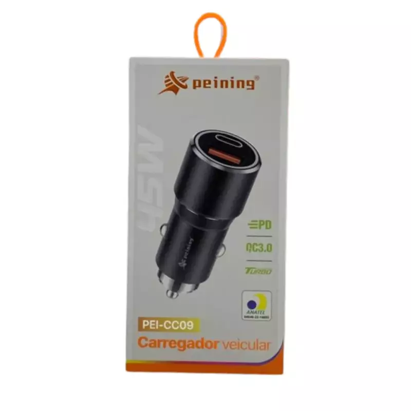 CARREGADOR VEICULAR TPC+USB PEI-CC09