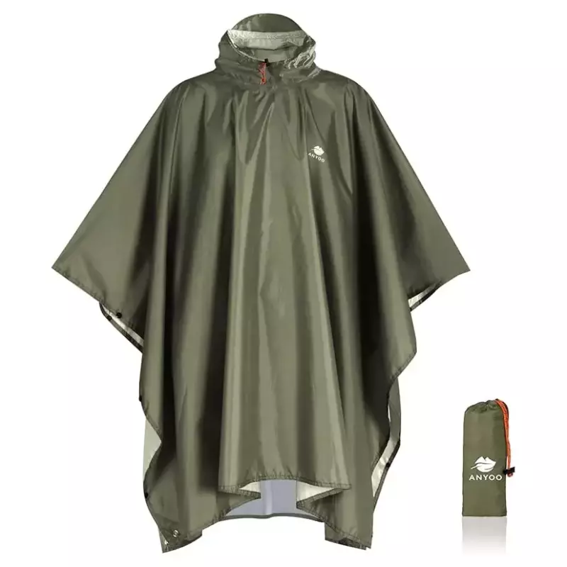 Poncho de Poliester Verde