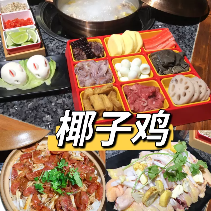 HOTPOT DE POLLO AL COCO 椰子鸡套餐 #1