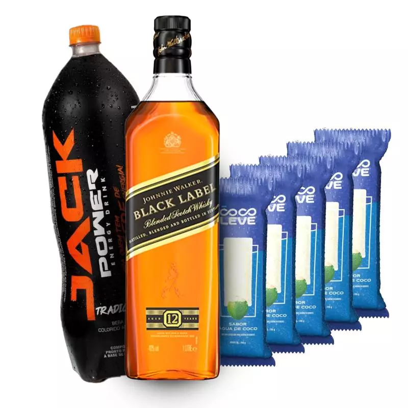 Combo Whisky Black Label 12 Anos
