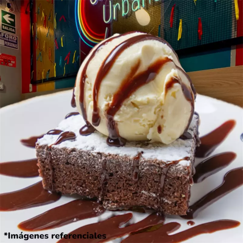 Brownie helado