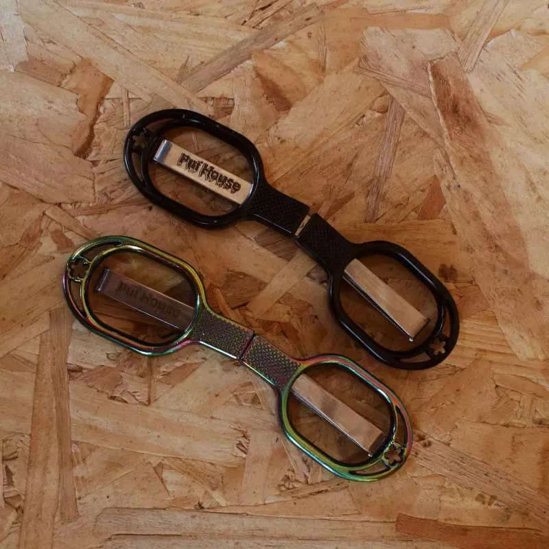 Tesoura Puf House Metal Quadrada