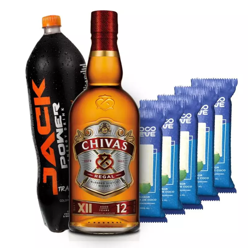 Combo Whisky Chivas Regal 12y 1L