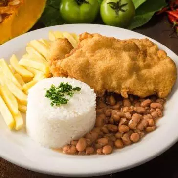 Cardápio do dia Bife a Milaneza
