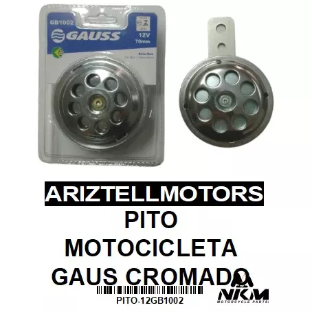 PITO MOTOCICLETA GAUS CROMADO