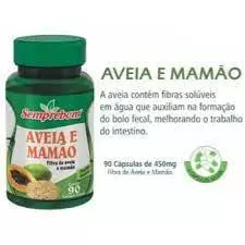 Aveia e Mamão 90 cápsulas - 450mg