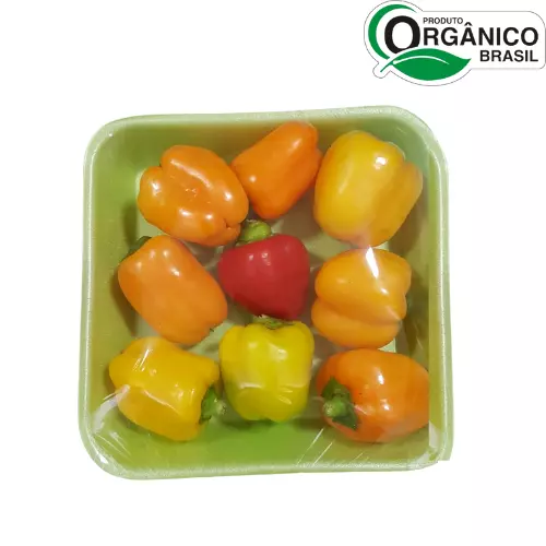 Mini Pimentão Orgânico Bandeja