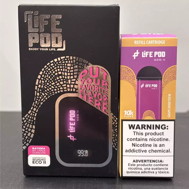 KIT LIFE POD ECO 2 10k MEL DE UVA