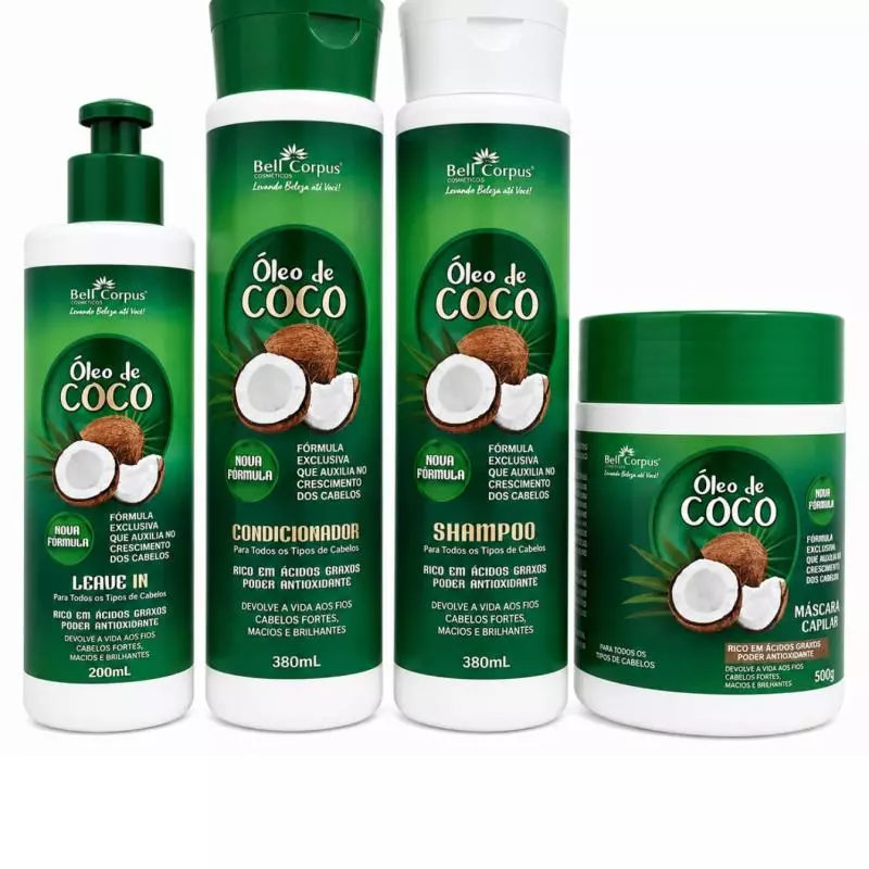 Kit Óleo de Coco 4 Itens/Bell Corpus