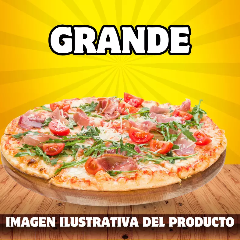 PIZZA GRANDE (8 PORCIONES)
