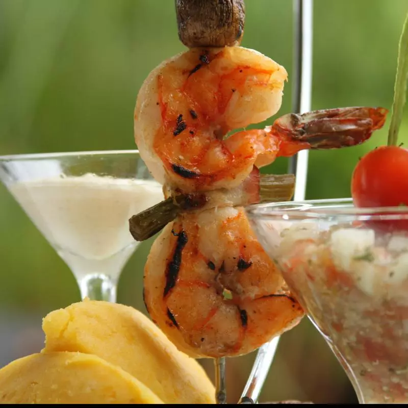 Brocheta de Langostinos