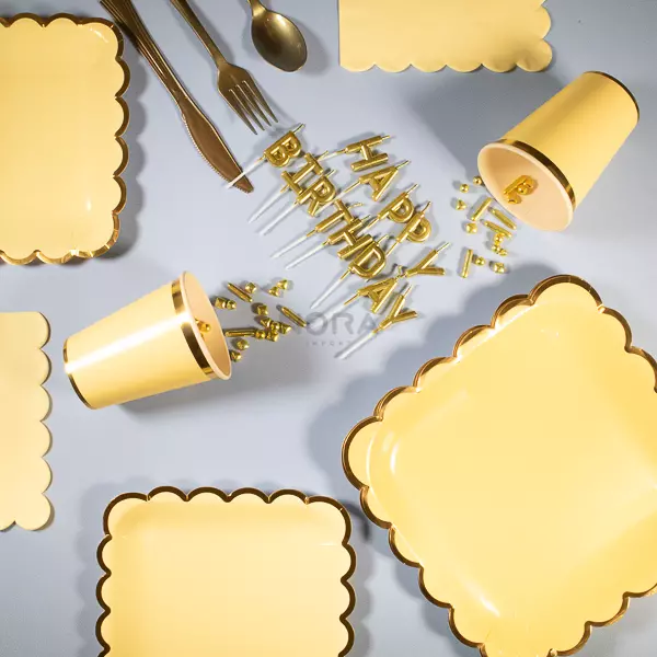 Kit Cuadrado Amarillo Macaron 10 px