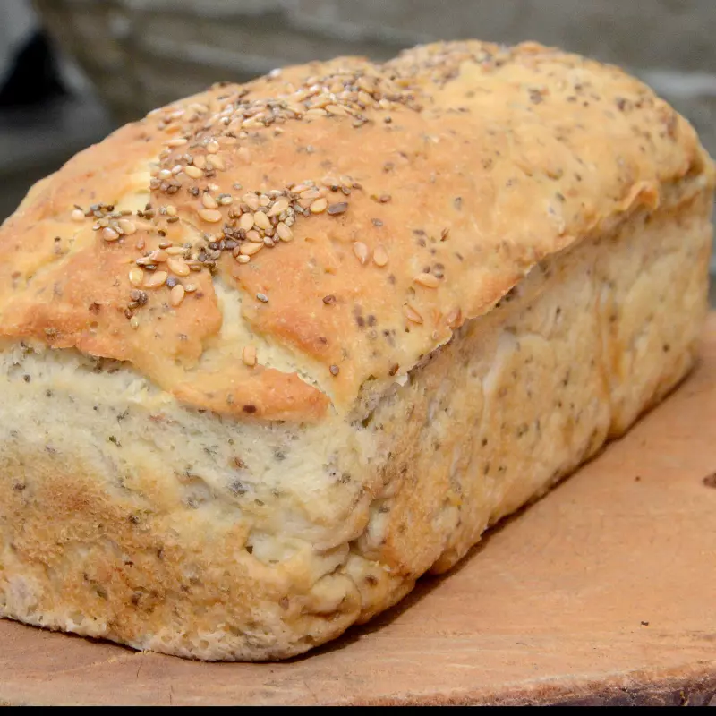 Pão de forma com Chia ou Linhaça dourada