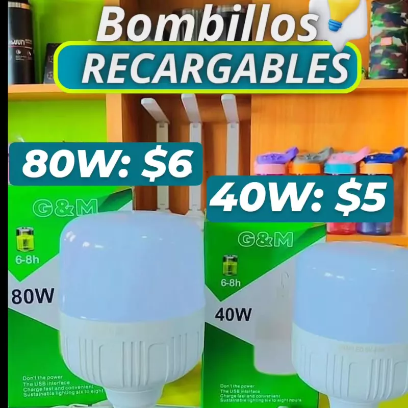 Bombillos recargables