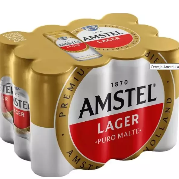 Cerveja Amstel Lata 350ml 12un