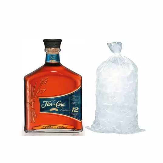 FLOR DE CAÑA 12 AÑOS 750ML + HIELO