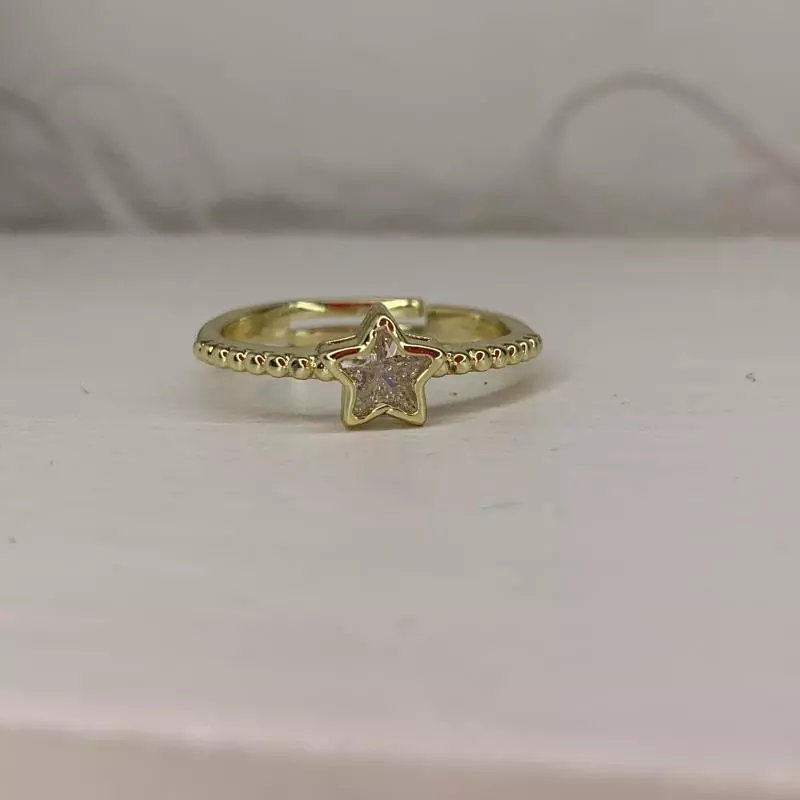 Anillo estrella blanca