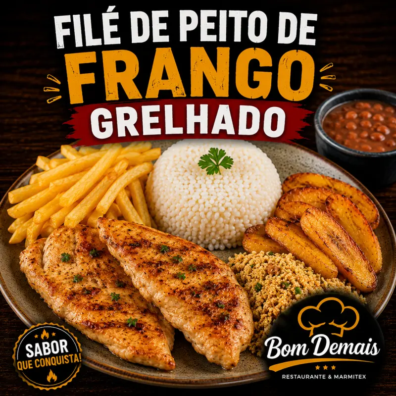 FILÉ DE PEITO DE FRANGO GRELHADO
