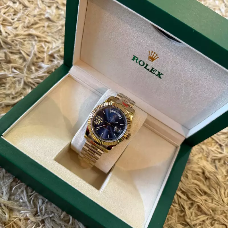 ROLEX GOLD BLUE