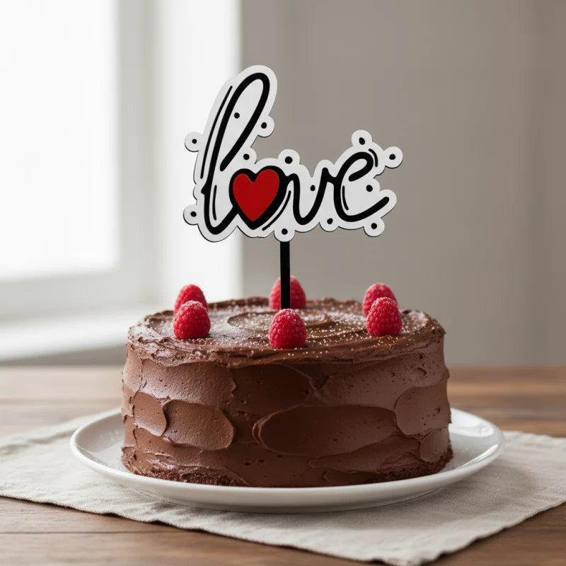 E001R TOPPER LOVE  - 15X11CM