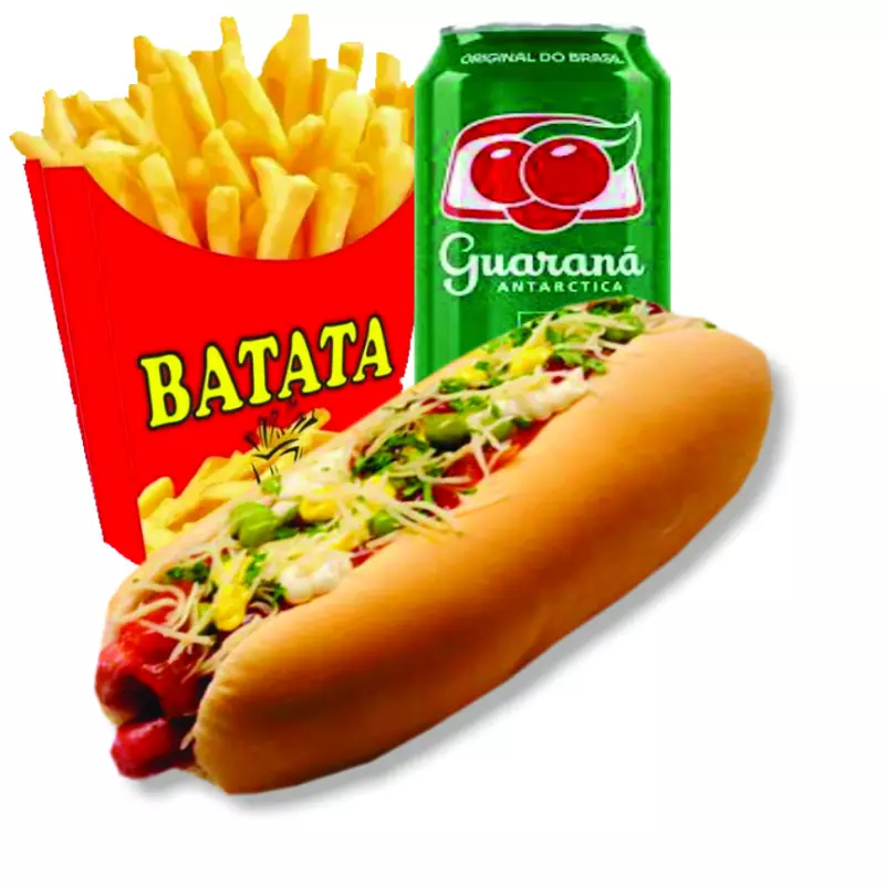 Combo 7 - Hot + Fritas + Guaraná