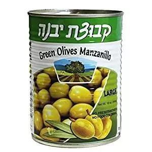 Whole Green Olives KOSHER LEPESACH SKU 12721