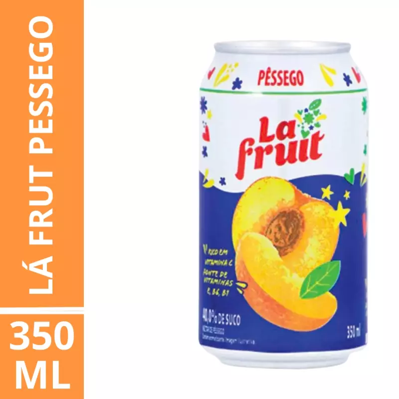 SUCO EM LATA LÁ FRUT PÊSSEGO 350ML
