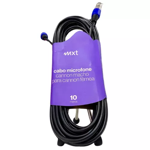CABO MXT 10M CANNON XLR M/F AZUL