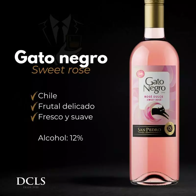 Gato negro Semi sweet Rose
