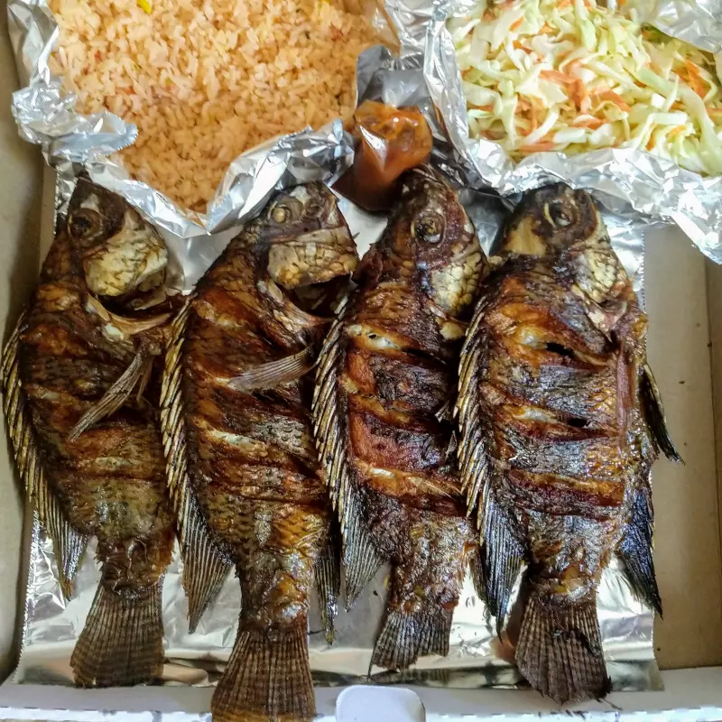 Paquete de Tilapias fritas
