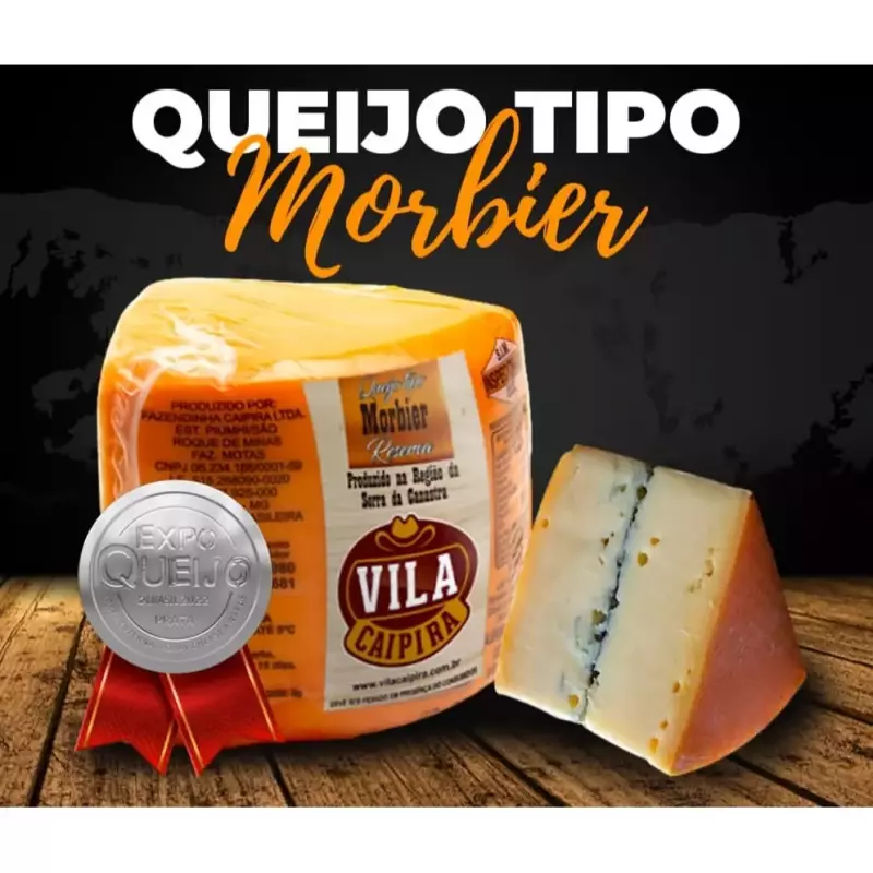 Queijo tipo Morbier