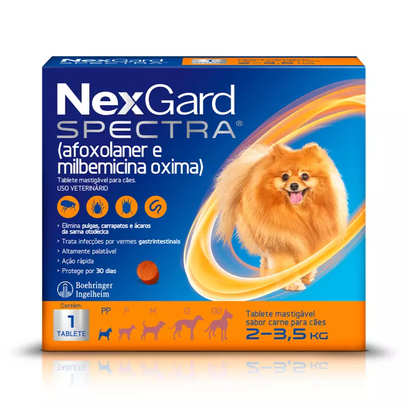 NexGard Spectra Cães de 2 a 3,5kg