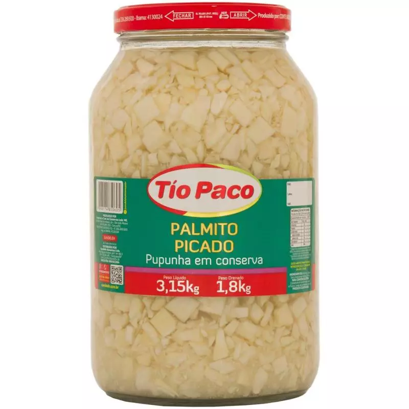 Palmito Picado TIO PACO 1,8kg un.